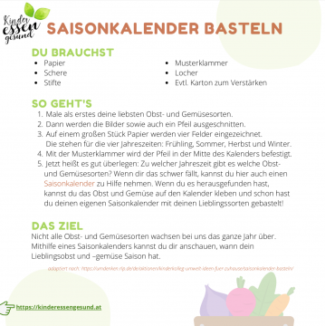 Voransicht Saisonkalender Basteln