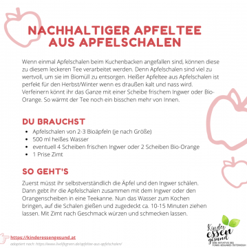 Nachhaltiger Apfeltee aus Apfelschalen Voransicht