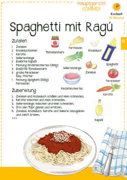 Sommerrezept Spaghetti mit Ragú