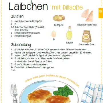 Sommerrezept Erdäpfel-Fisch-Laibchen