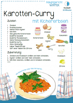 Vorschaubild Winterrezept Karotten-Curry mit Kichererbsen