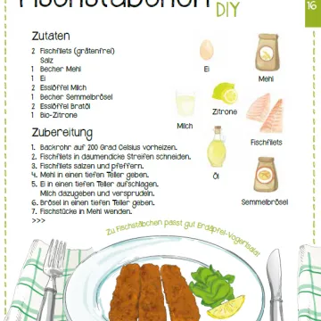 Frühlingsrezept Fischstäbchen do it yourself