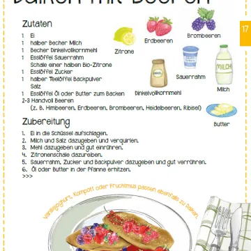 Sommerrezept Dalken mit Beeren