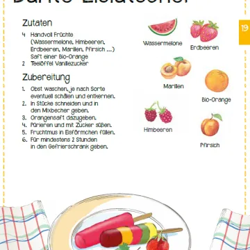 Sommerrezept Bunte Eislutscher