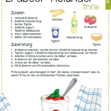 Frühlingsrezept Erdbeer-Holunder Trifle