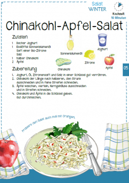 Vorschaubild Winterrezept Chinakohl-Apfel-Salat