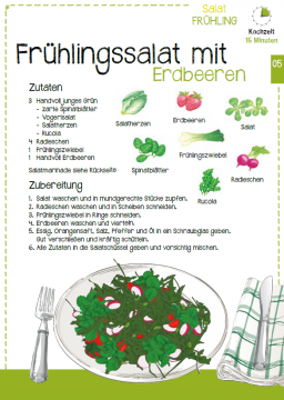 Rezept Frühlingssalat mit Erdbeeren