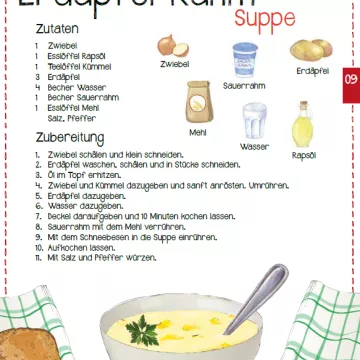 Vorschaubild Herbstrezept Erdäpfel-Rahm-Suppe