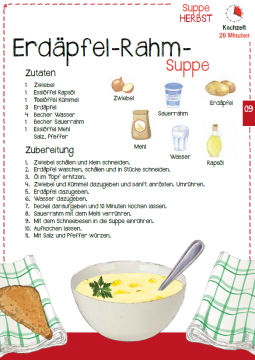 Vorschaubild Herbstrezept Erdäpfel-Rahm-Suppe