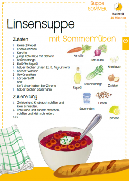 Rezept Linsensuppe mit Sommerrüben