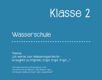 Deckblatt Wasserschule 2. Klasse / © aks Gesundheit