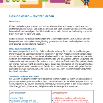 Vorschaubild Elternbrief Kivi Projekt aks Gesundheit