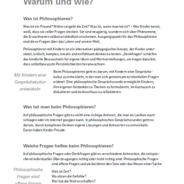 Vorschaubild Info Philosophieren mit Kindern