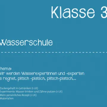 Deckblatt Wasserschule 3. Klasse / © aks Gesundheit