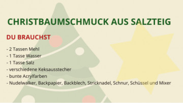 Vorschaubild Christbaumschmuck aus Salzteig