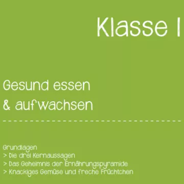 Deckblatt Gesund aufwachsen 1. Klasse / © aks Gesundheit