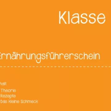 Deckblatt Ernährungsführerschein 1. Klasse / © aks Gesundheit