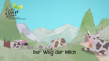 Vorschaubild Kühe auf grüner Almenlandschaft