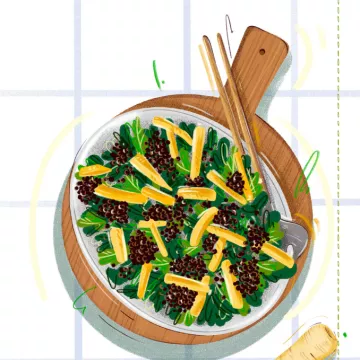 vorschaubild Asiasalat mit Belugalinsen  © Carina Lindmaier