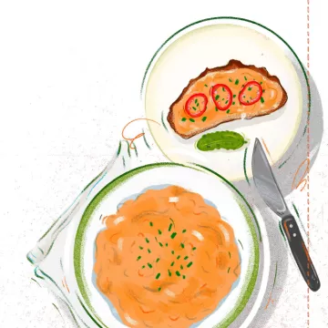 Vorschaubild Paprika-Tofu-Aufstrich © Carina Lindmaier