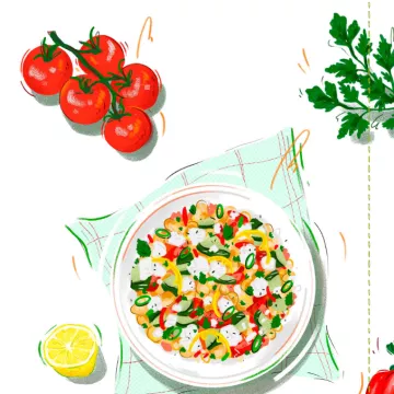 vorschaubild kichererbsensalat © Carina Lindmeier