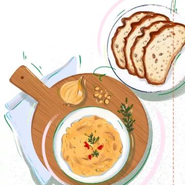 Vorschaubild würziger Linsenaufstrich  © Carina Lindmaier