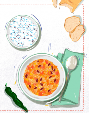 Vorschaubild Chili sin Carne mit Soja-Geschnetzeltem © Carina Lindmaier