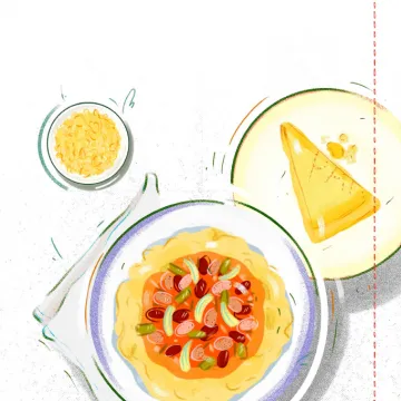 Vorschaubild Cremige Polenta mit Bohnenragout