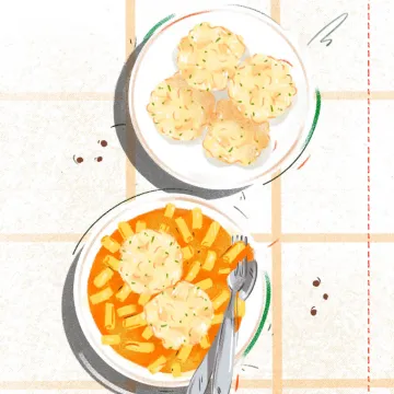 Vorschaubild Fisolengulasch mit Semmelknödel © Carina Lindmaier