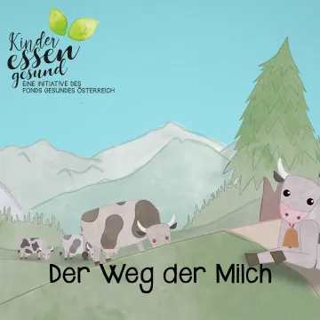 Vorschaubild Kühe auf grüner Almenlandschaft